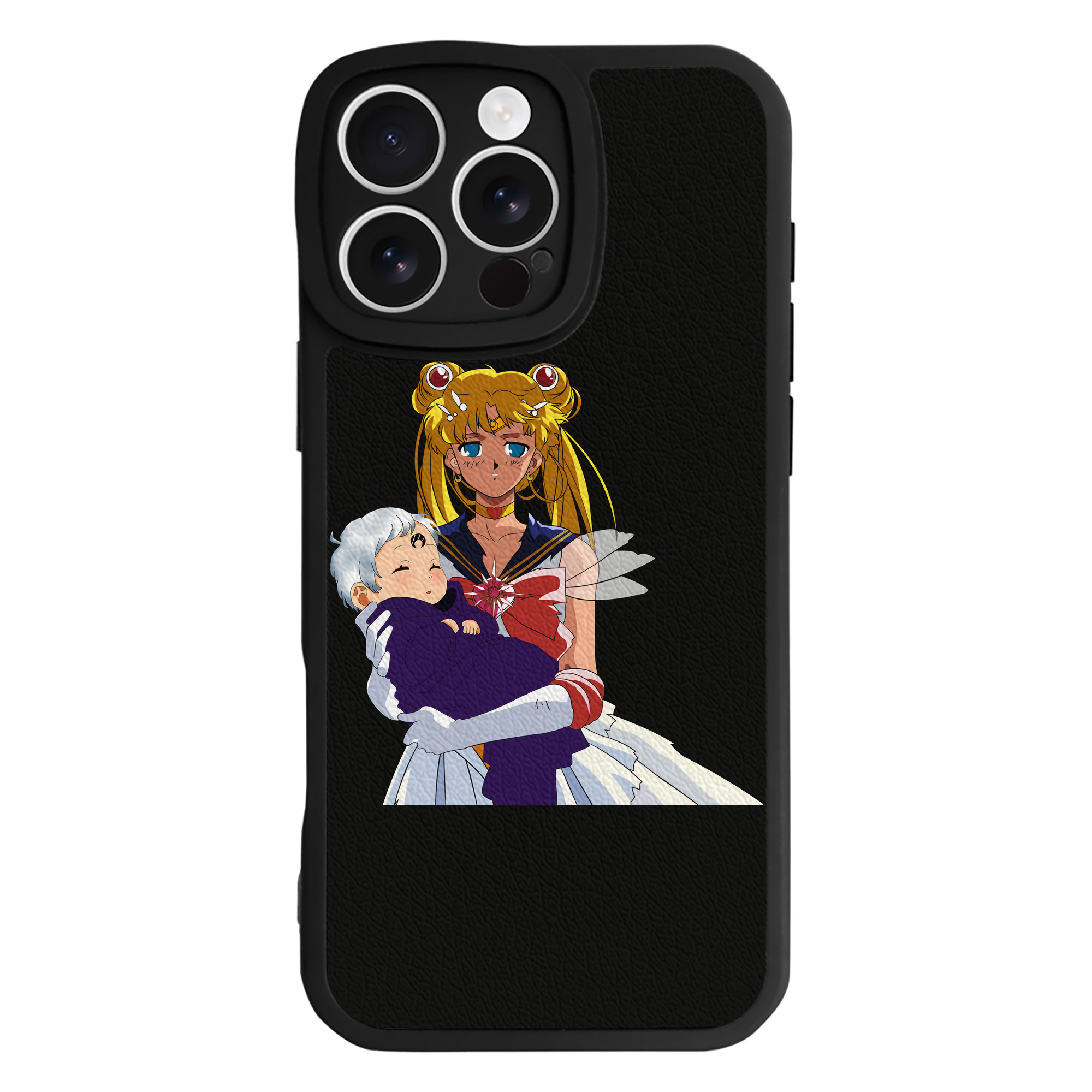 （画像用） 美少女戦士セーラームーン 月野 うさぎ つきの うさぎ Sailor Moon Tsukino Usagi 【iPhone 16シリーズ対応】シリコンスマホケース（レザー調） 材質：シリコン